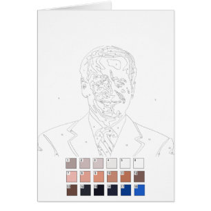 Paint by Numbers Card:Joe Biden