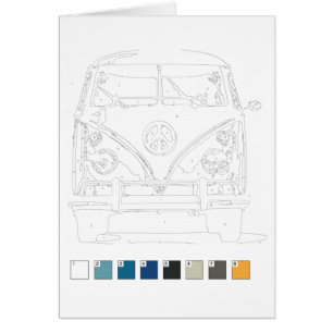 Paint by Numbers Card: Van