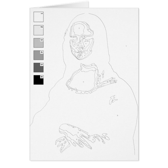 Paint By Numbers Carte : Mona Lisa (Devant)