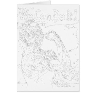 Paint By Numbers Carte : Rosie the Riveter