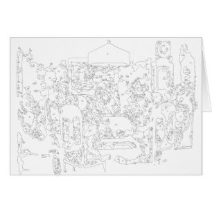 Paint By Numbers: Dogs Playing Poker Card