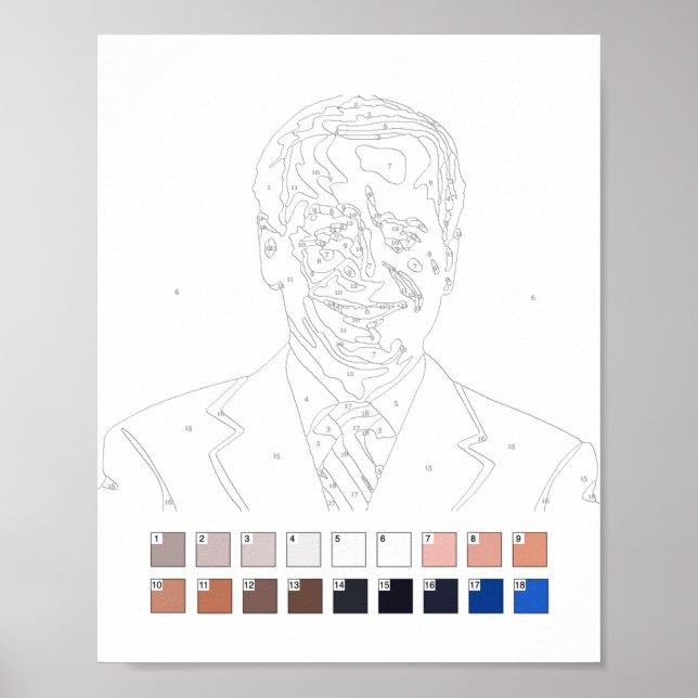 Paint by Numbers: Joe Biden Poster (Front)