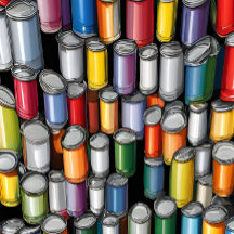 Paint can themed bottle opener