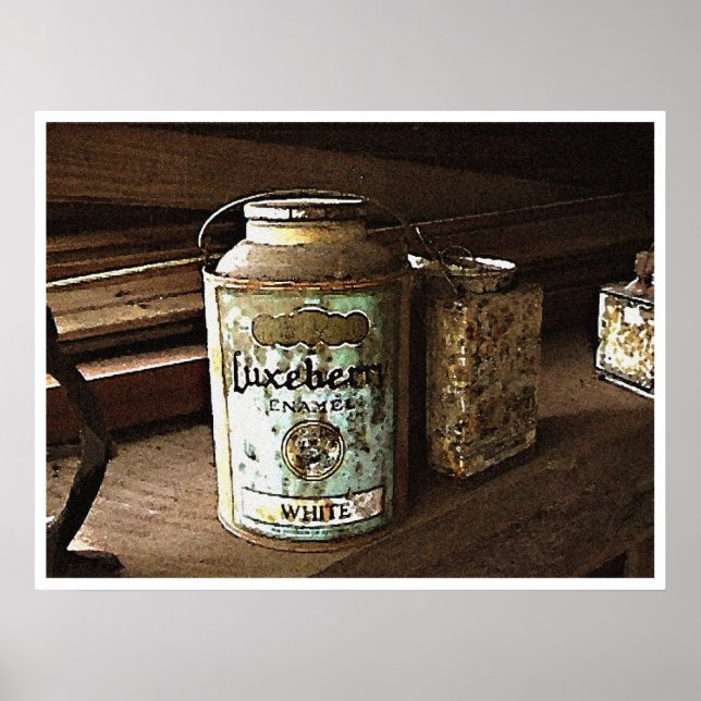 Paint Cans Still Life Poster (Front)