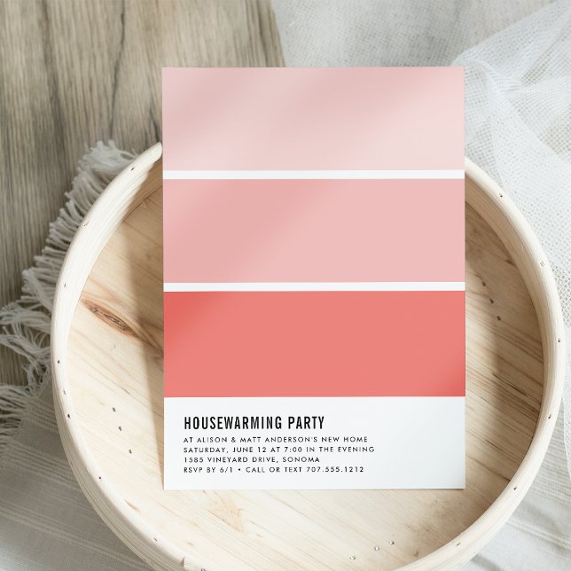 Paint Chip Housewarming Party Invitation (Creator Uploaded)