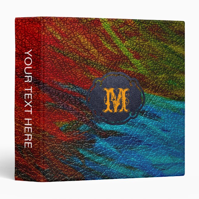 Paint Colourful Leather Look Binder (Front/Spine)