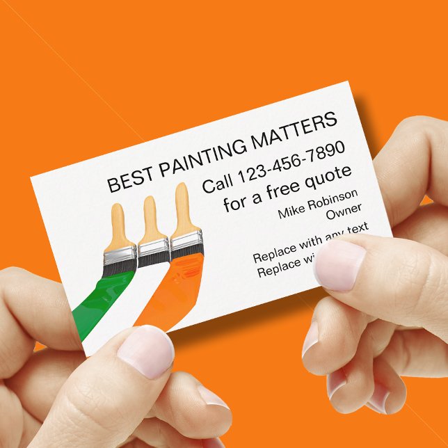 Paint Contractor House Painter Business Carda Business Card (Creator Uploaded)