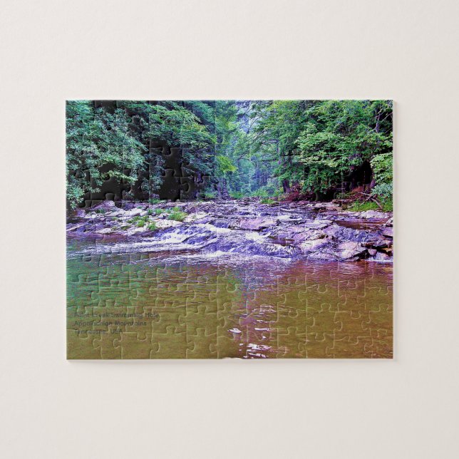 Paint Creek Mountain Swimming Hole Photo Jigsaw Puzzle (Horizontal)