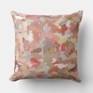Paint de corail Splatter lancer oreiller