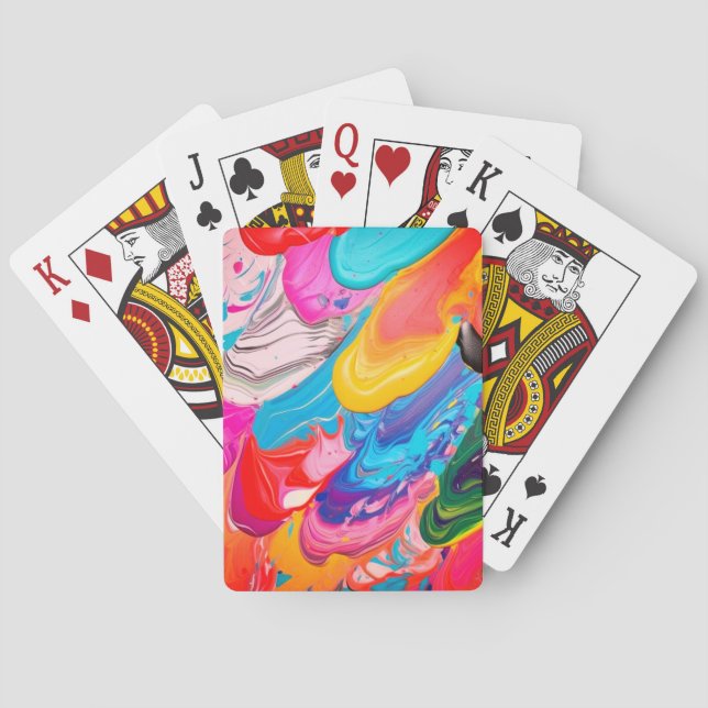 Paint Design Playing Cards (Back)