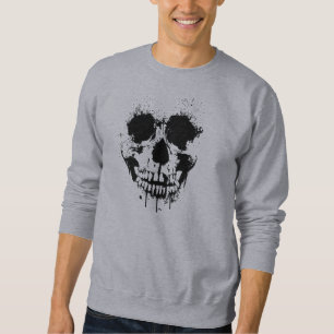 Paint Drip Skull Sweatshirt