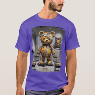 Paint Drip Teddy Bear Grunge T-Shirt