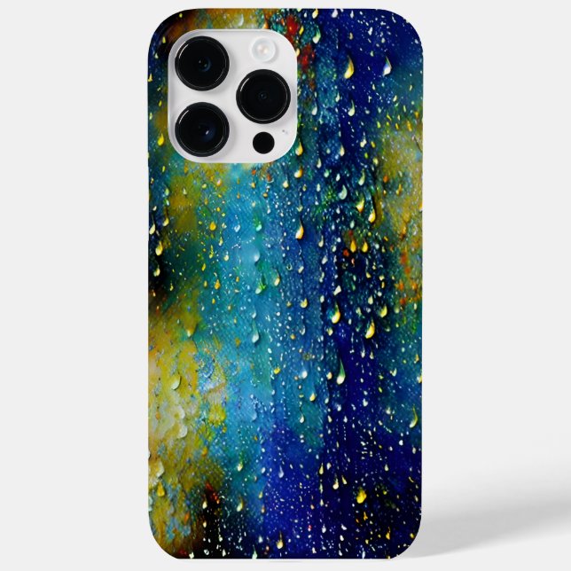Paint Dripping in Oil Rain Droplets Stunning Fun Case-Mate iPhone Case (Back)