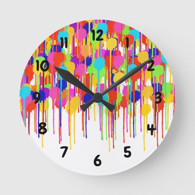 Paint Drips Clock (Front)