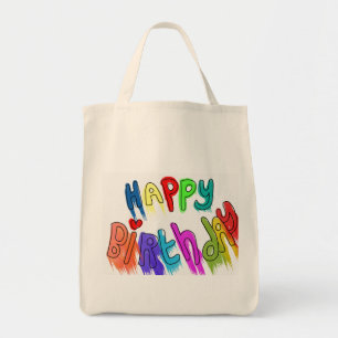 Paint Driving Happy Birthday Grocery Sac fourre-to