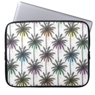 Paint Drop Palm Tree Pattern Laptop Sleeve