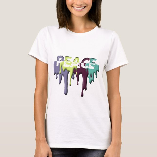 paint drop PEACE T-Shirt (Front)