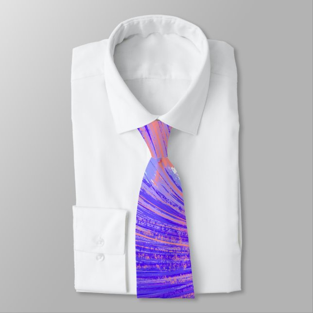 Paint & Feathers Tie (Tied)
