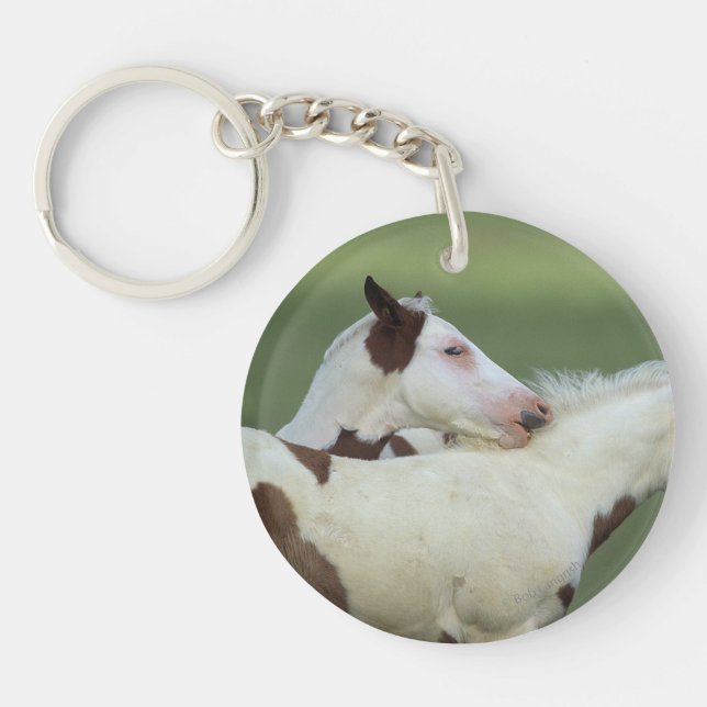 Paint Foals Playing Keychain (Front)