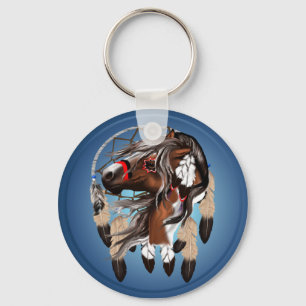 Paint Horse Dreamcatcher Keychain