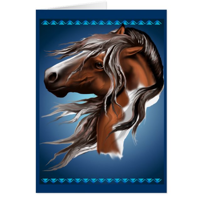 Paint Horse Face Card (Front)