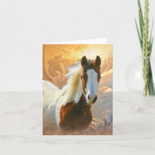 Paint Horse Gold Merci Cartes