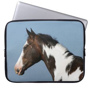 Paint Horse Headshot 1 Laptop Sleeve