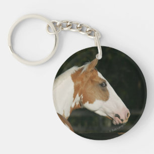 Paint Horse Headshot 2 Keychain
