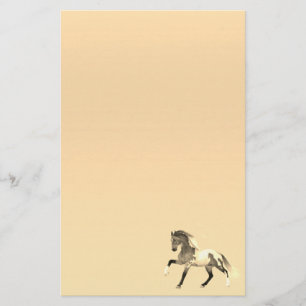 Paint Horse Running Pastel Papier papeterie