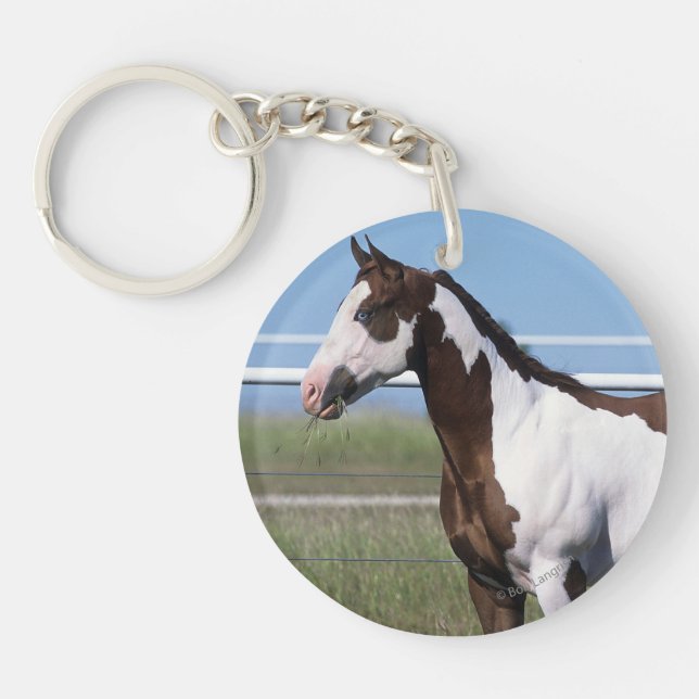 Paint Horse Standing Keychain (Front)