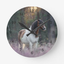 Paint Horse Wall Clock