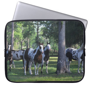 Paint Horses in the Trees Laptop Sleeve