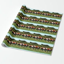 Paint Horses Wrapping Paper
