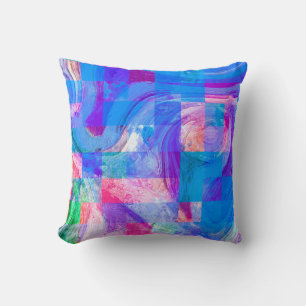 Paint like graphic illustration. The nice Colour g Throw Pillow
