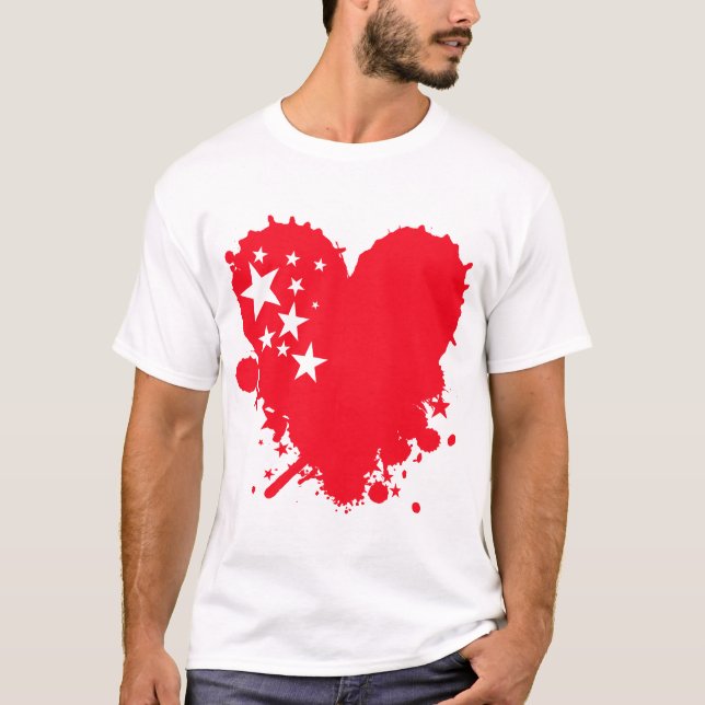 Paint Love Heart T-Shirt (Front)