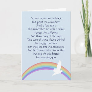 Paint Me a Rainbow -- Final Goodbye Card