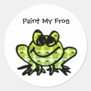 Paint My Frog Sticker - Customized