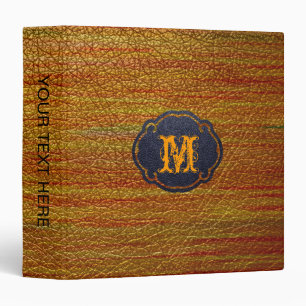 Paint Orange Leather Look Binder