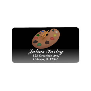Paint Palette Address Label Customize