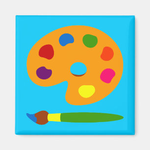Paint Palette Art Magnet