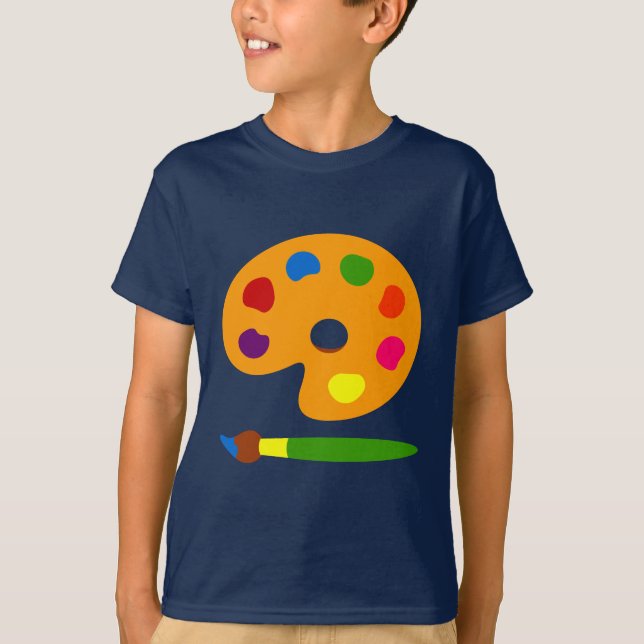 Paint Palette Art T-Shirt (Front)