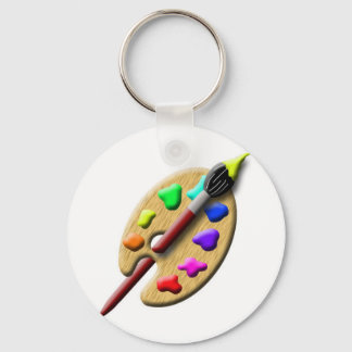 Paint Palette Keychain