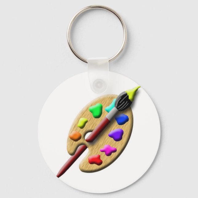 Paint Palette Keychain (Front)