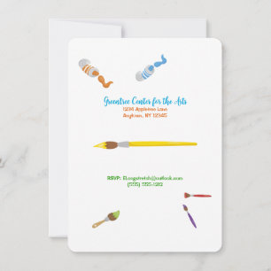 Paint Party for the Ladies Customizable Invitation