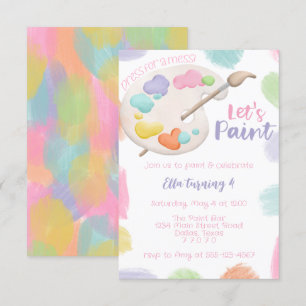 Paint Party Invitation