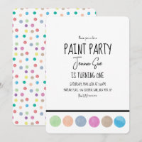 Paint Party Watercolor Palette Art Birthday