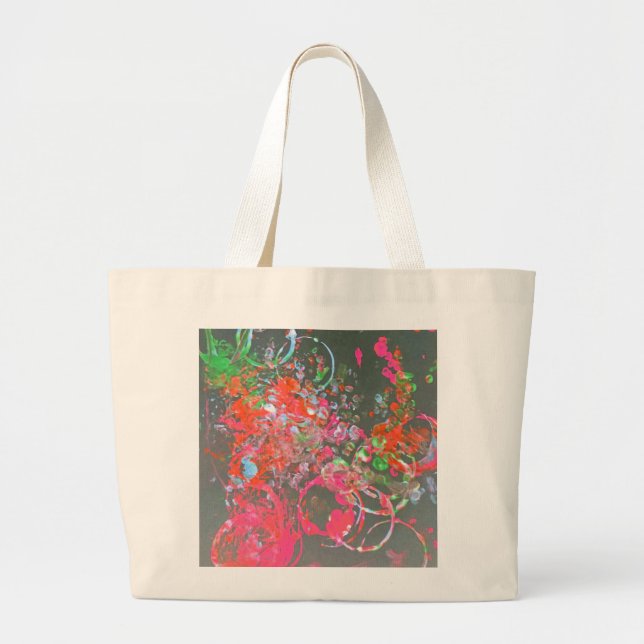 Paint pattern tote bag (Front)