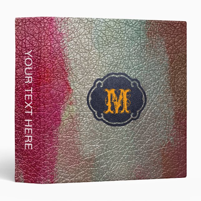Paint Pink Leather Look Binder (Front/Spine)