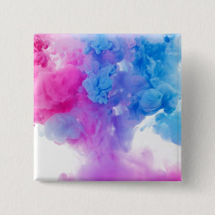 Paint Plumes 2 Inch Square Button