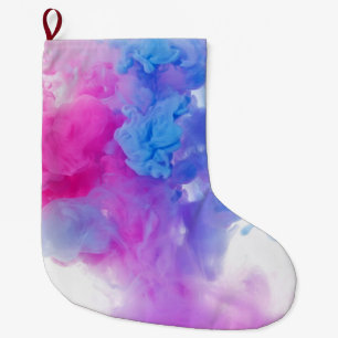 Paint Plumes Large Christmas Stocking